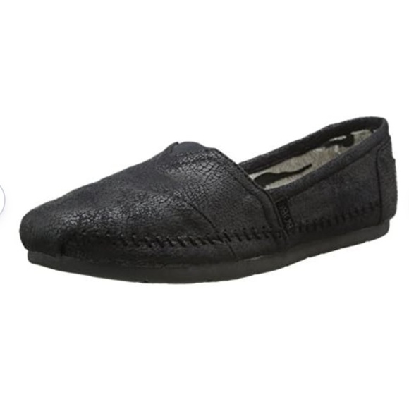 BOBS From Skechers Women's Luxe Rain Dance Black Slip On Flats - Picture 1 of 16